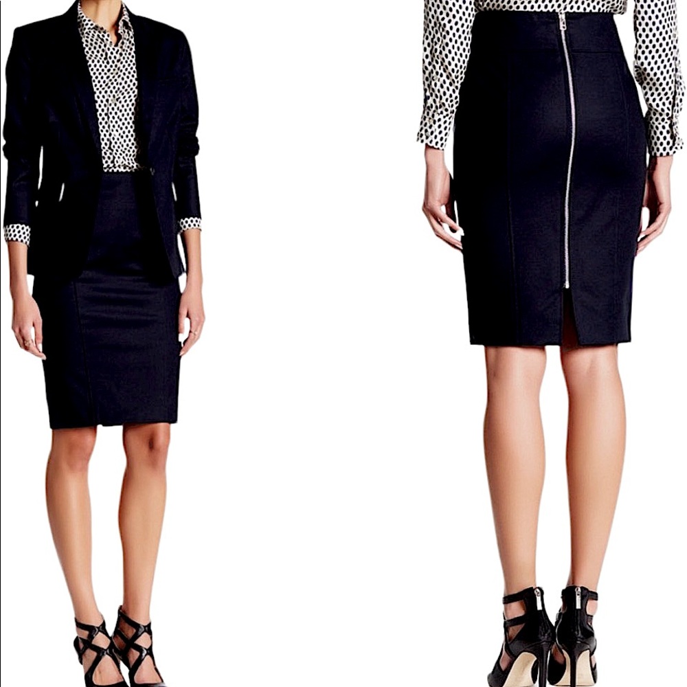 Veronica Beard Black Pencil Skirt